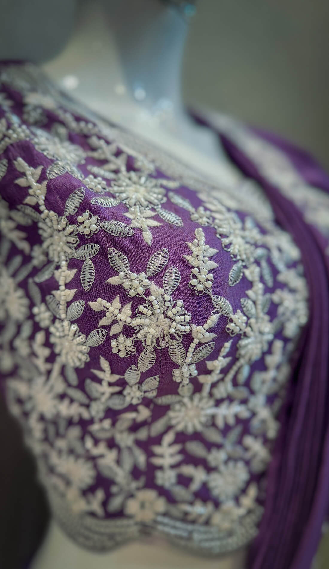 Draped Skirt with Top - Grape