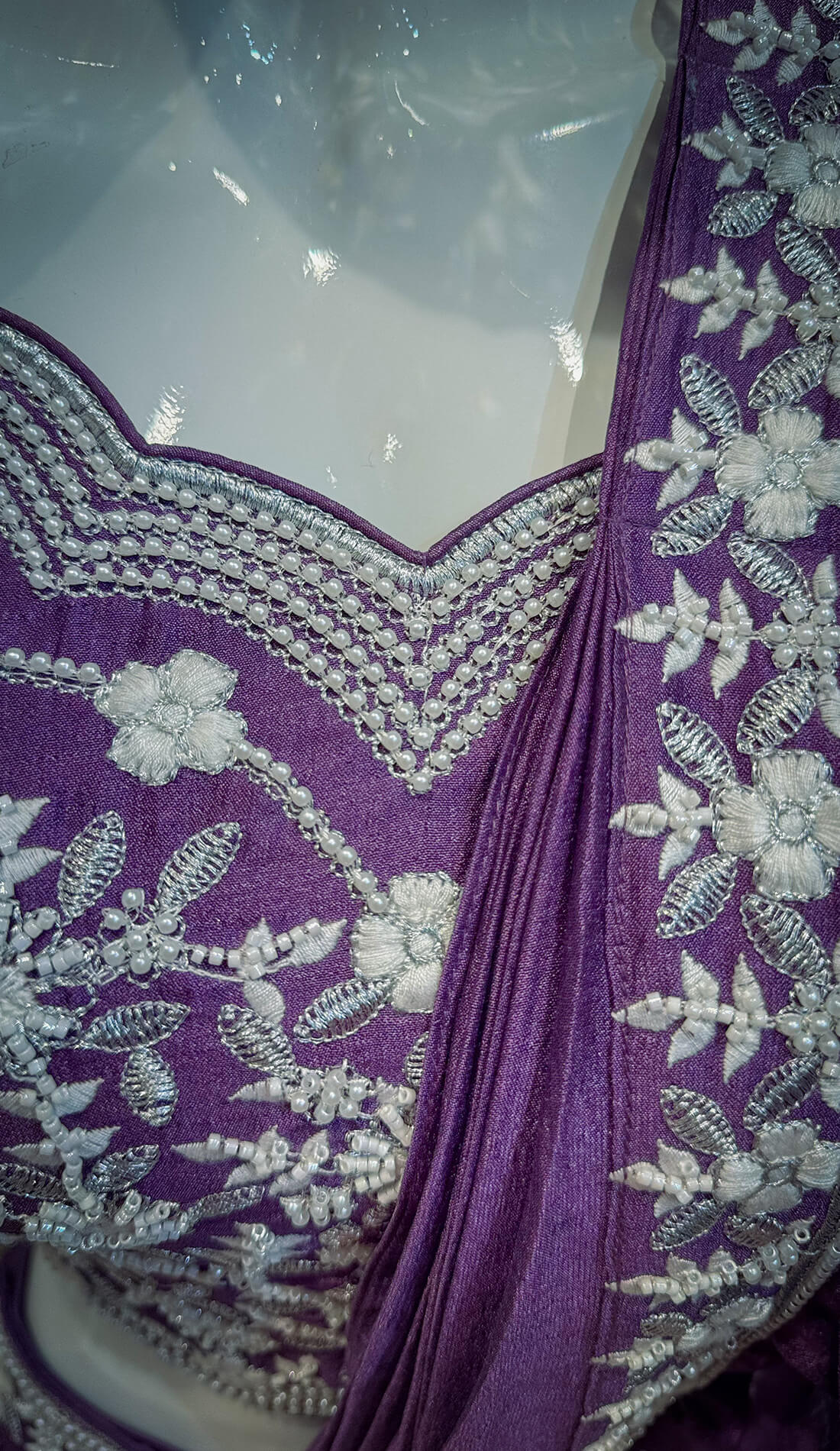 Draped Skirt with Top - Grape
