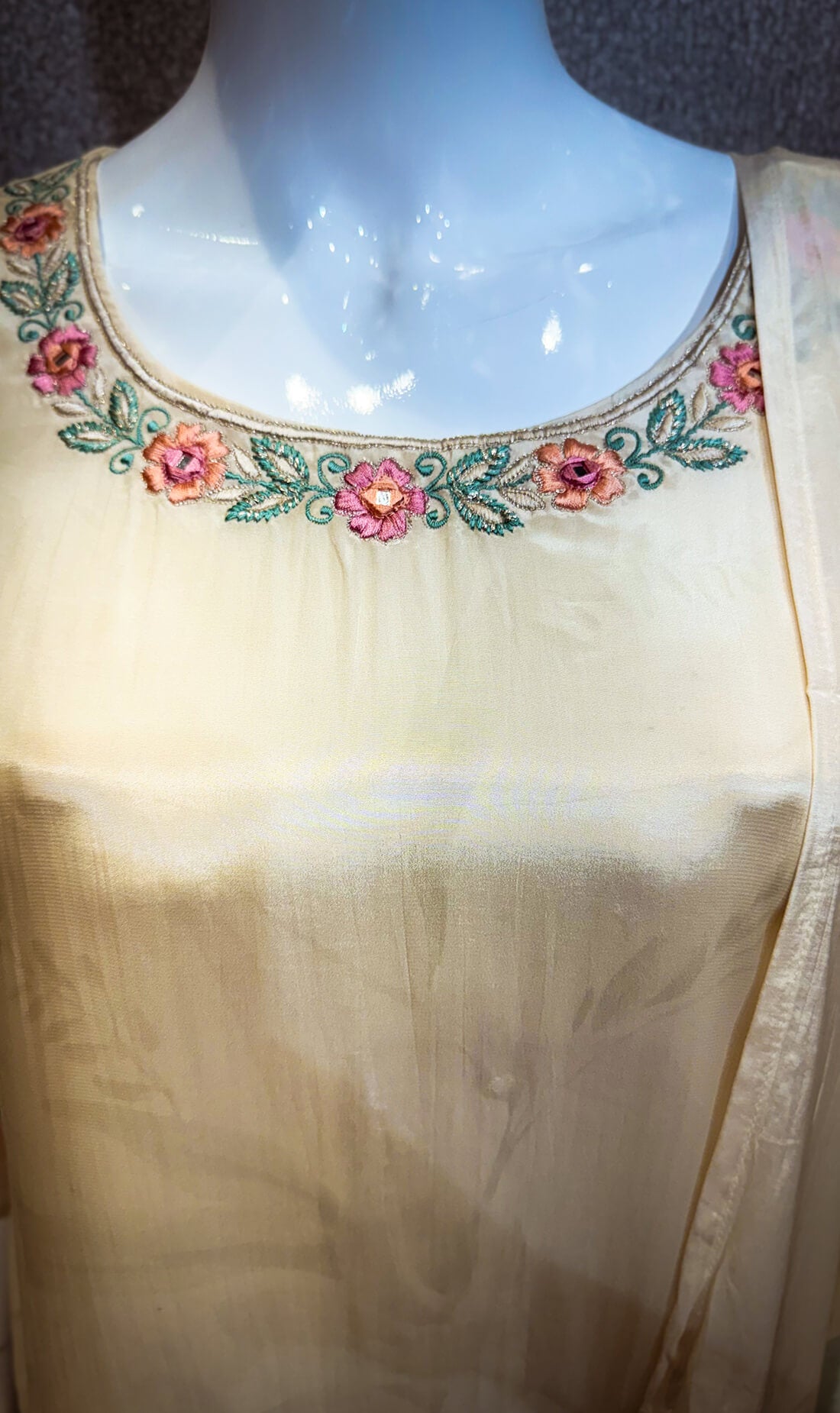 Embellished Work 3piece - Antique White