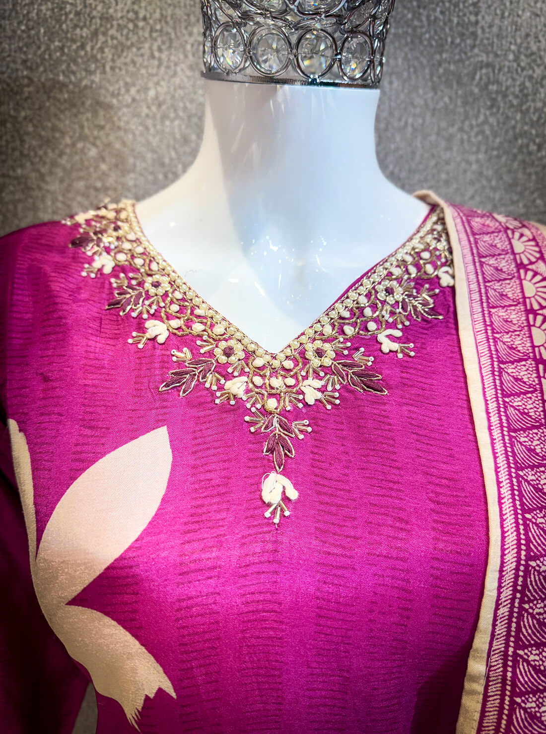 Embellished Work 3piece - Burnt Pink