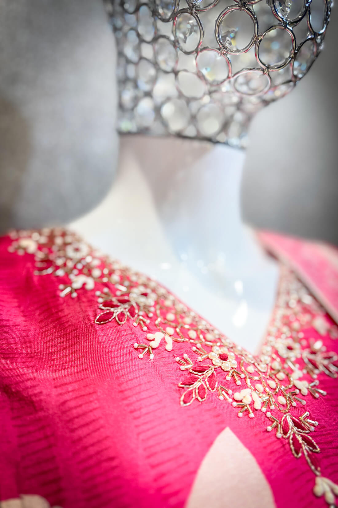 Embellished Work 3piece - Cerise Pink