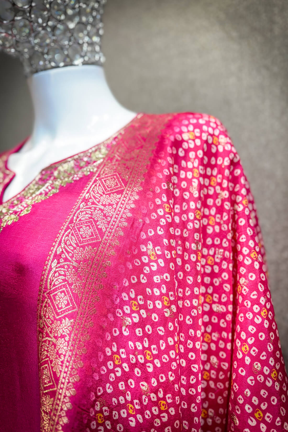 Embellished Work 3piece - Dark Hot Pink