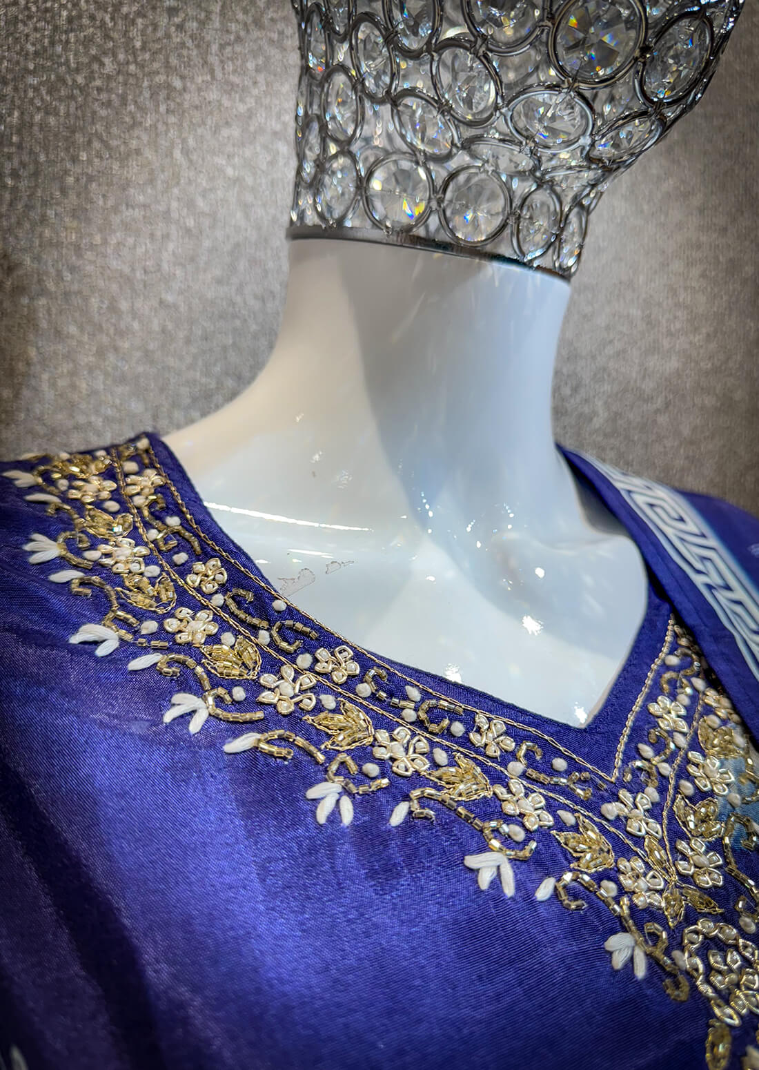 Embellished Work 3piece - Navy Blue