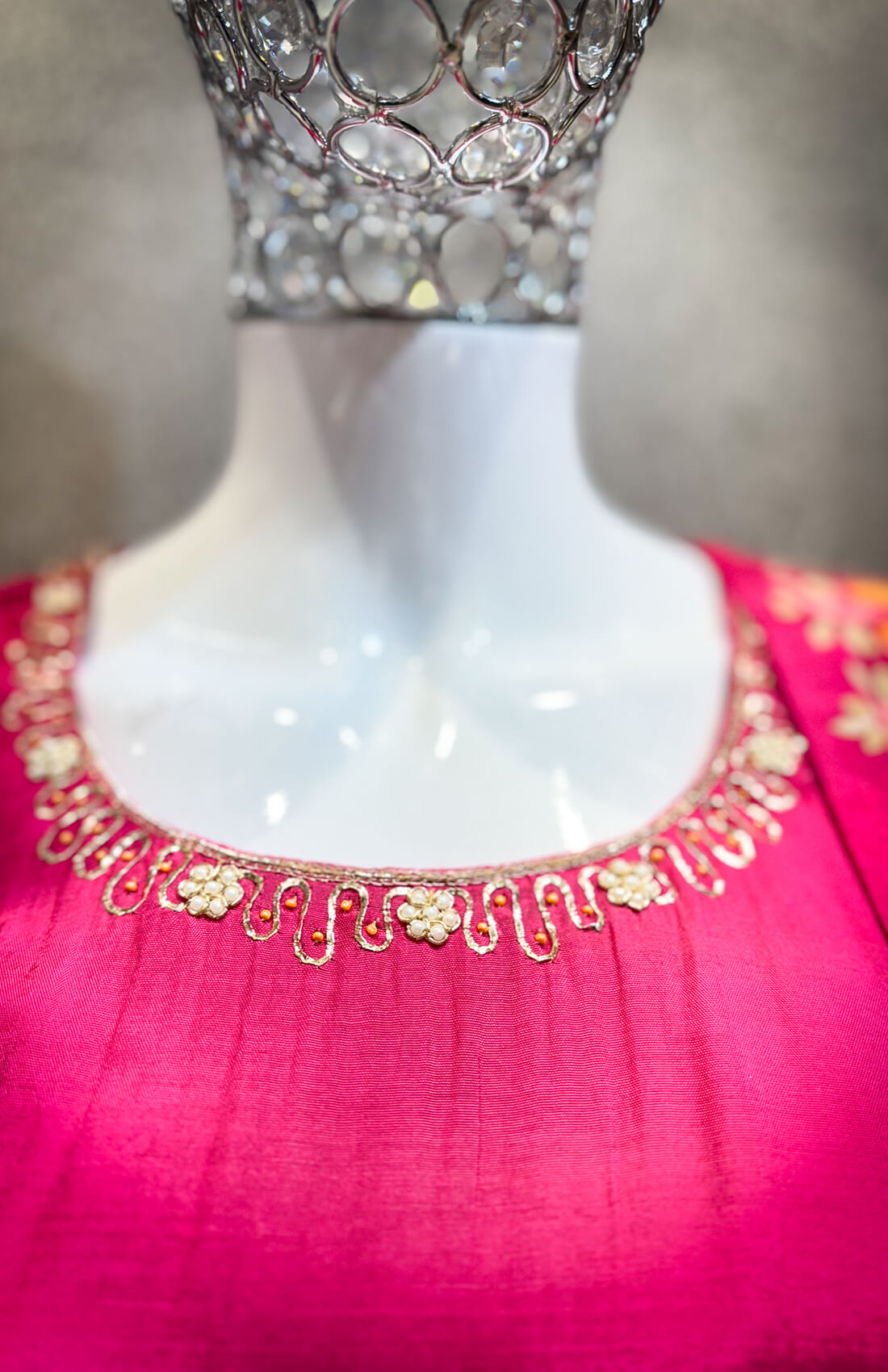 Embellished Work 3piece -  Deep Pink