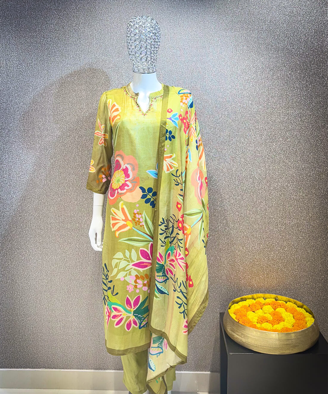 Embellished Work 3piece - Lemon Ginger