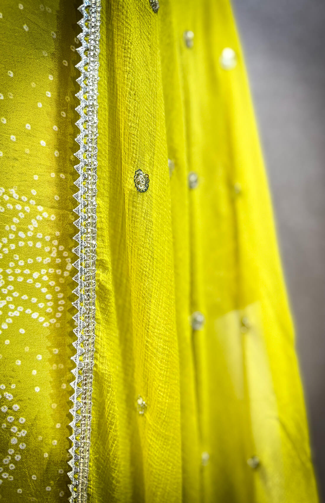 Embellished Work 3piece - Lime Yellow