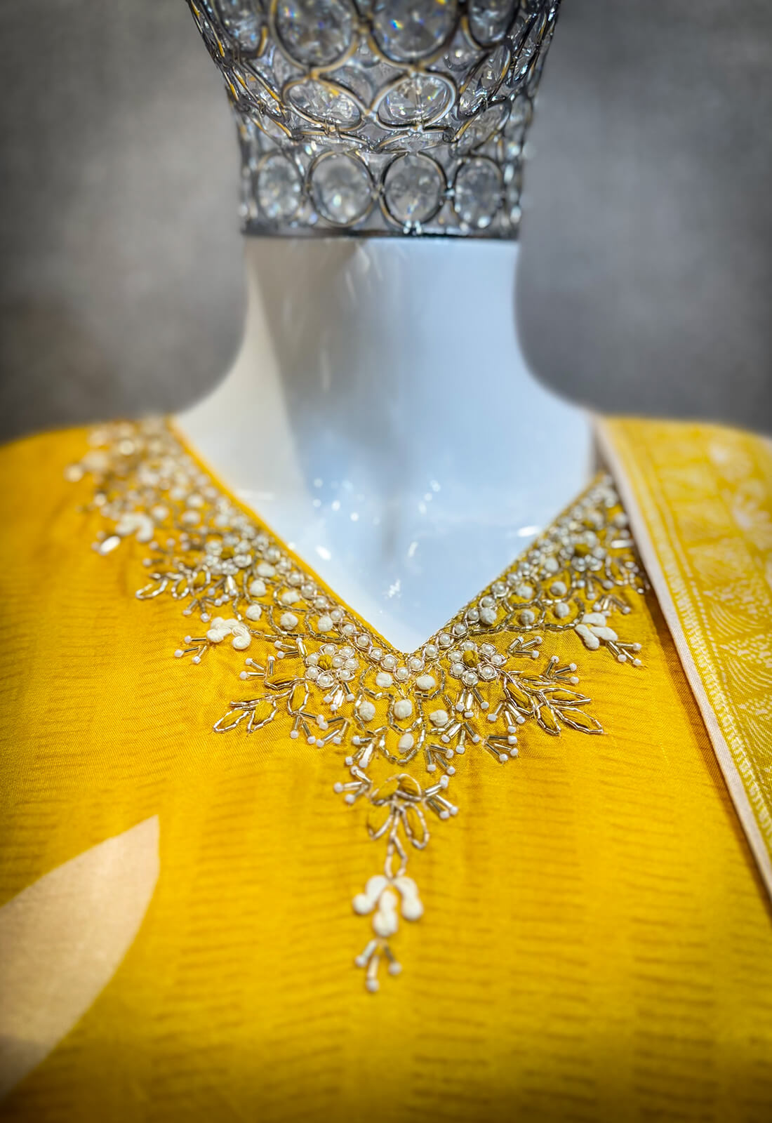 Embellished Work 3piece - Mikado Yellow