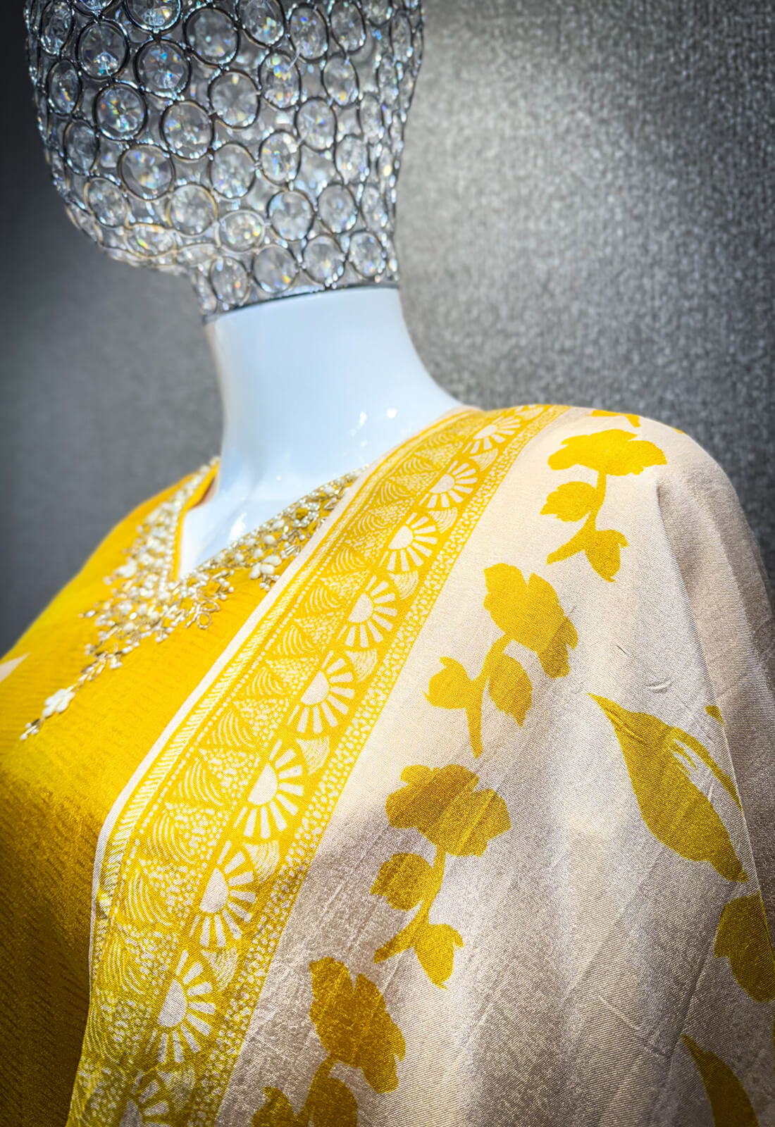Embellished Work 3piece - Mikado Yellow
