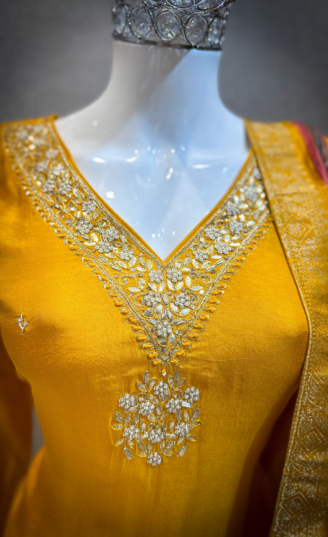 Embellished Work 3piece - Mustard Yellow