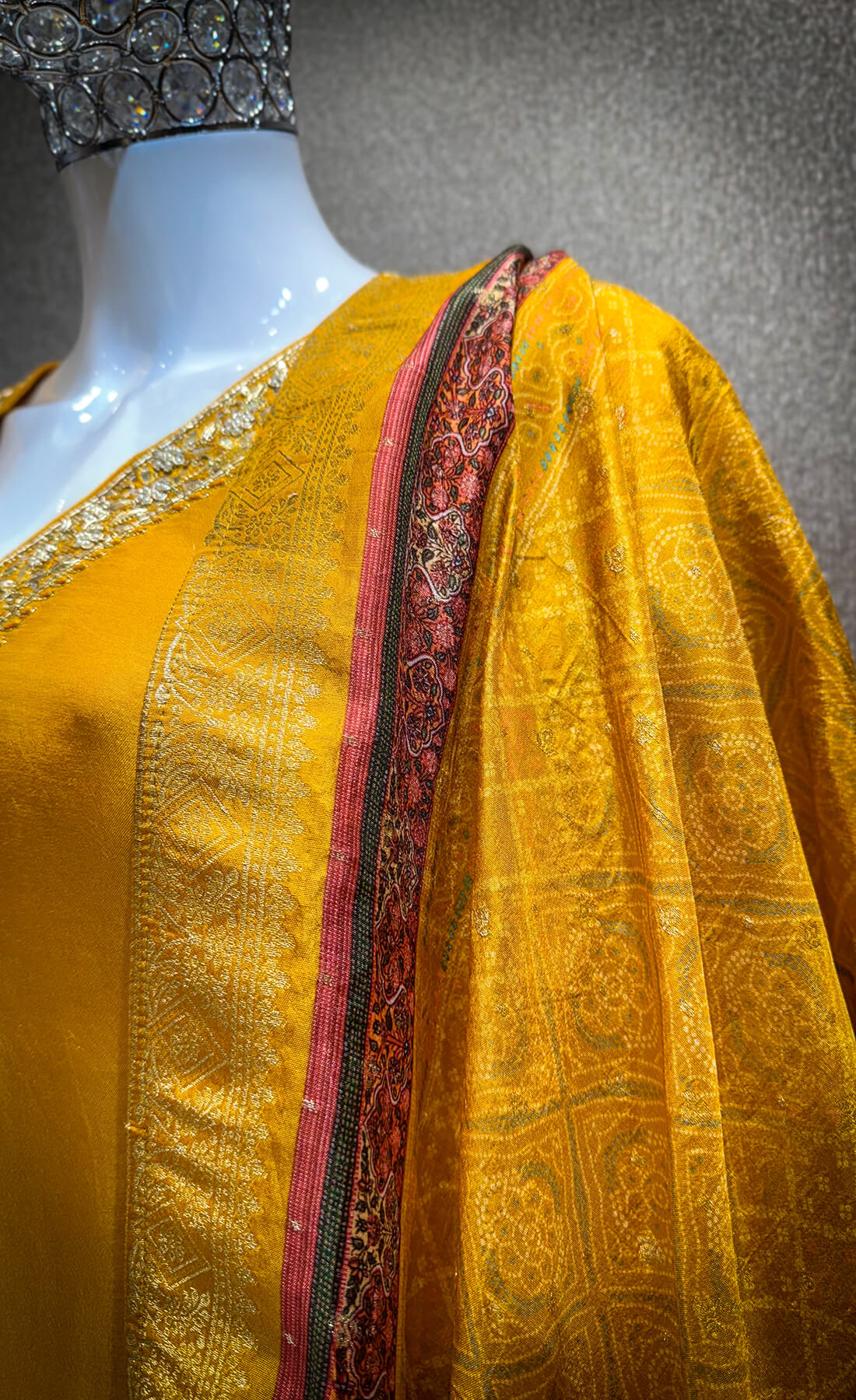 Embellished Work 3piece - Mustard Yellow