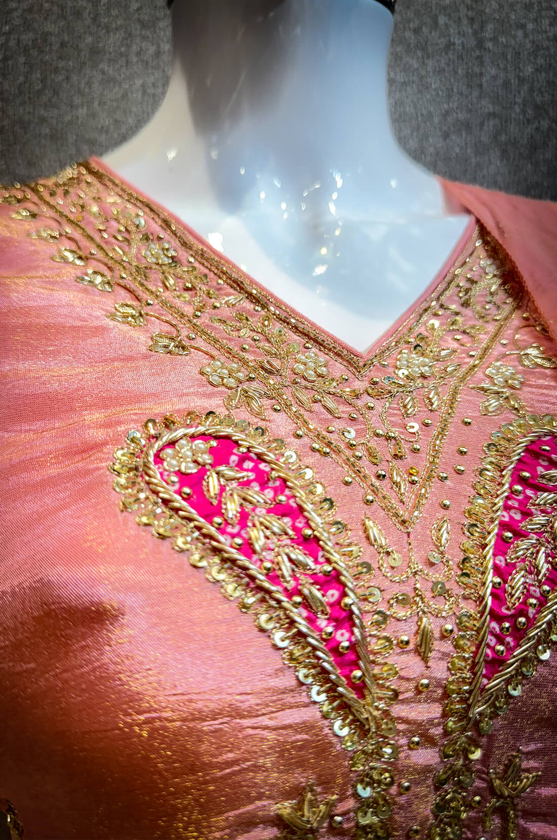 Embellished Work 3piece - Peach