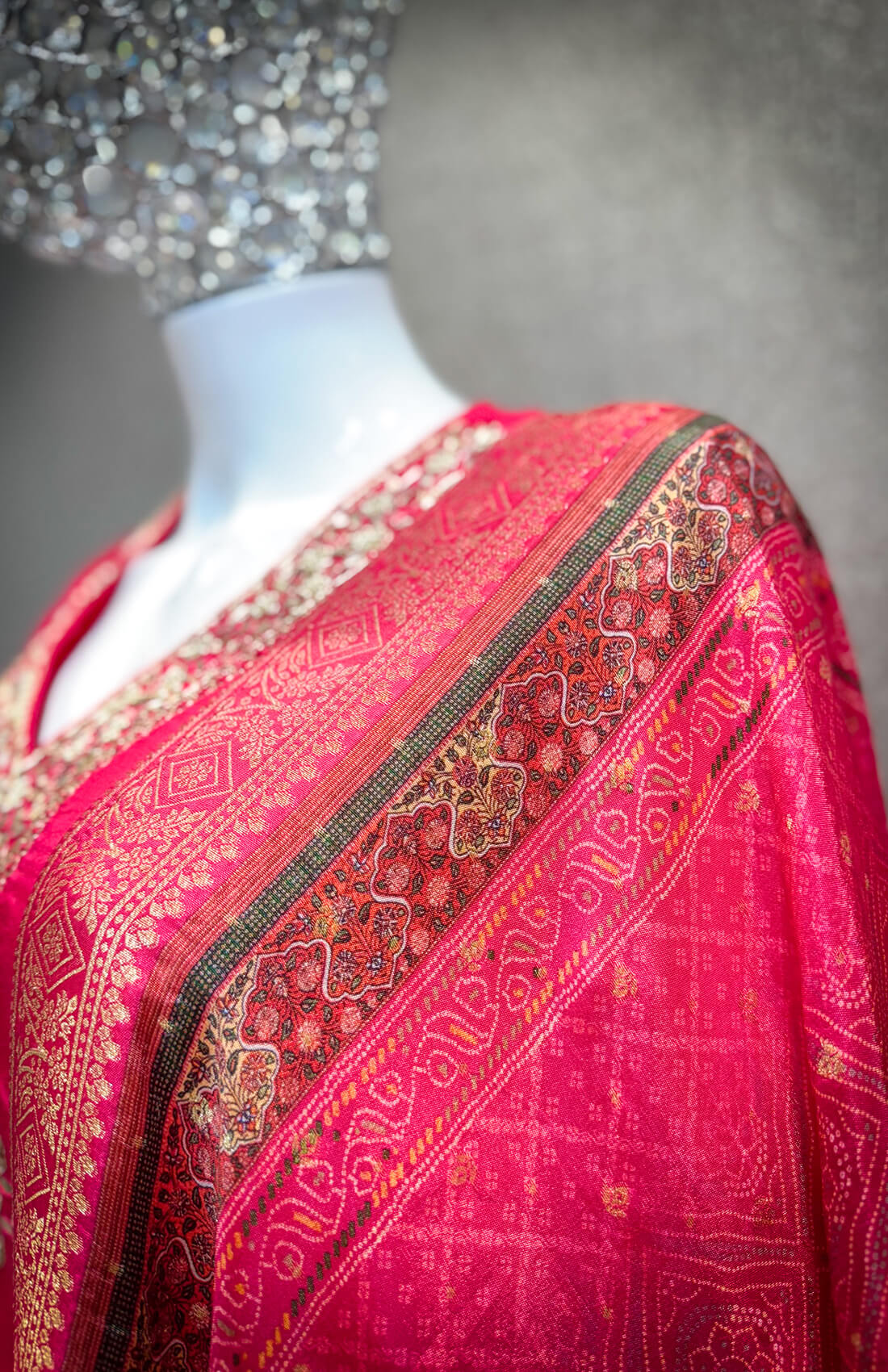 Embellished Work 3piece - Pinkish Red