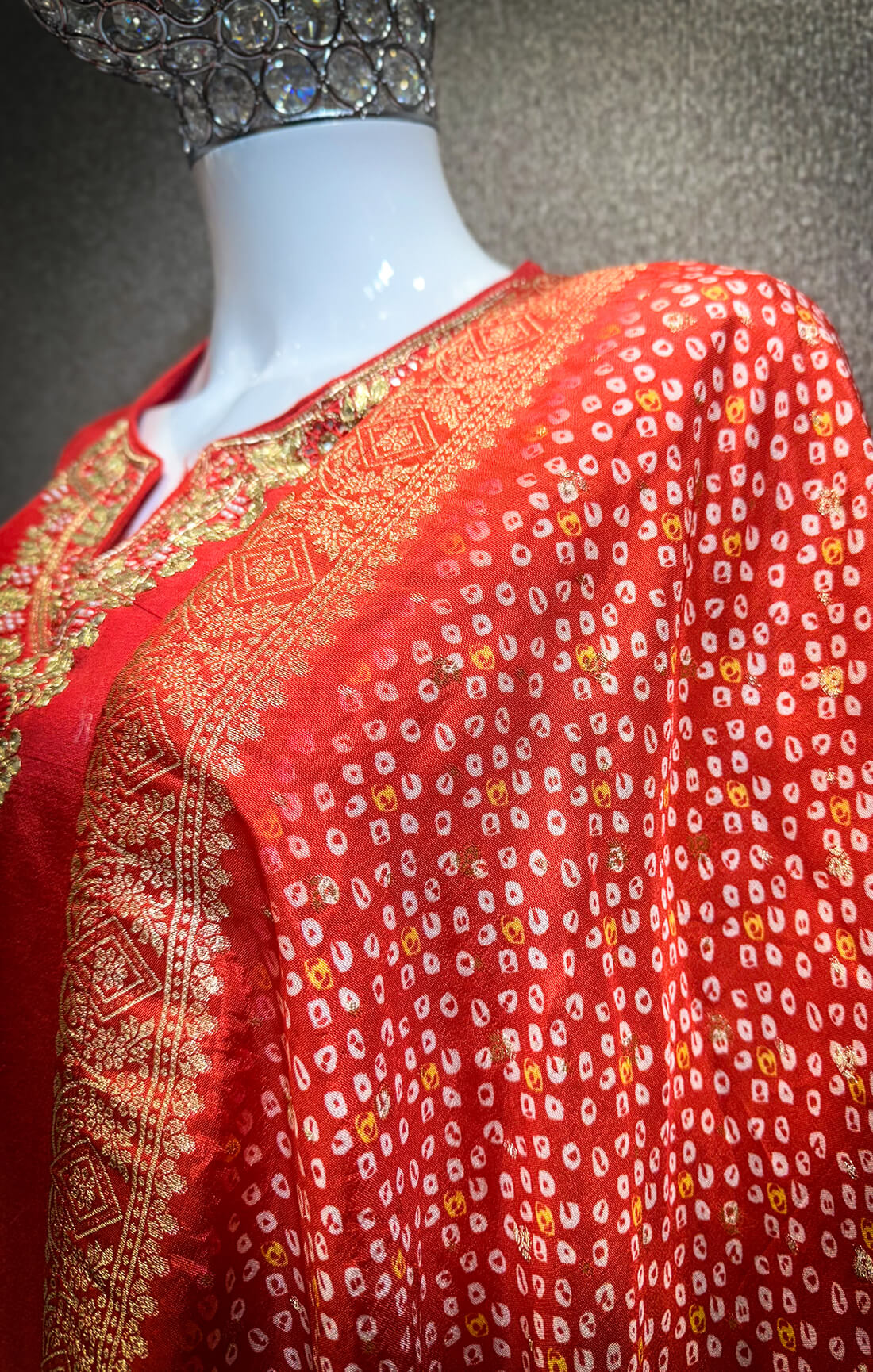 Embellished Work 3piece - Dark Red