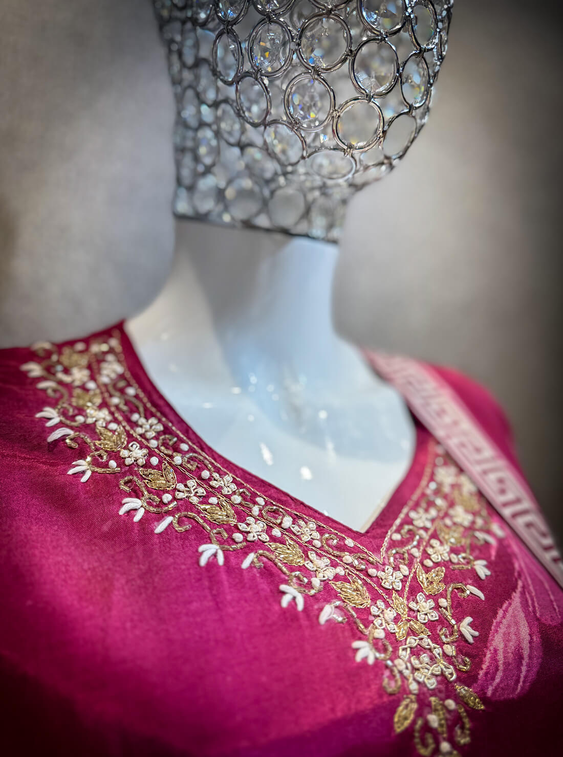 Embellished Work 3piece - Rich Maroon