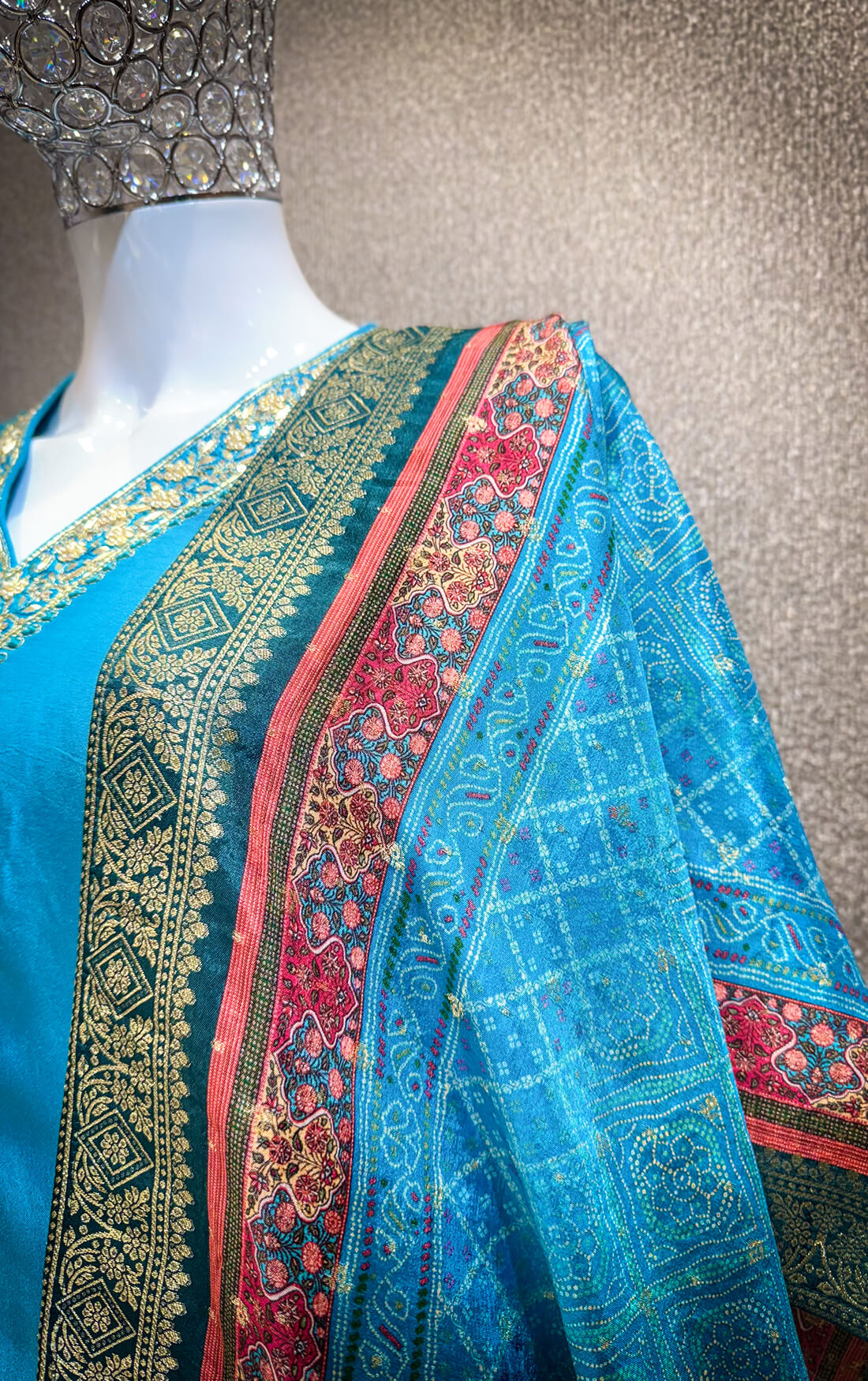 Embellished Work 3piece - Sky Blue