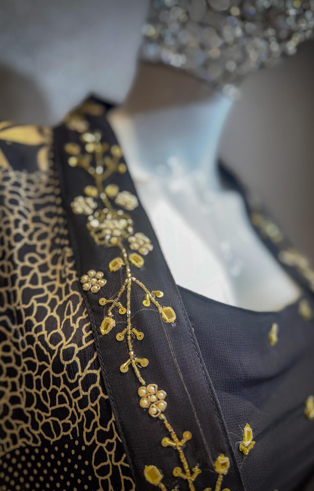 Embellished Work Printed 3peice