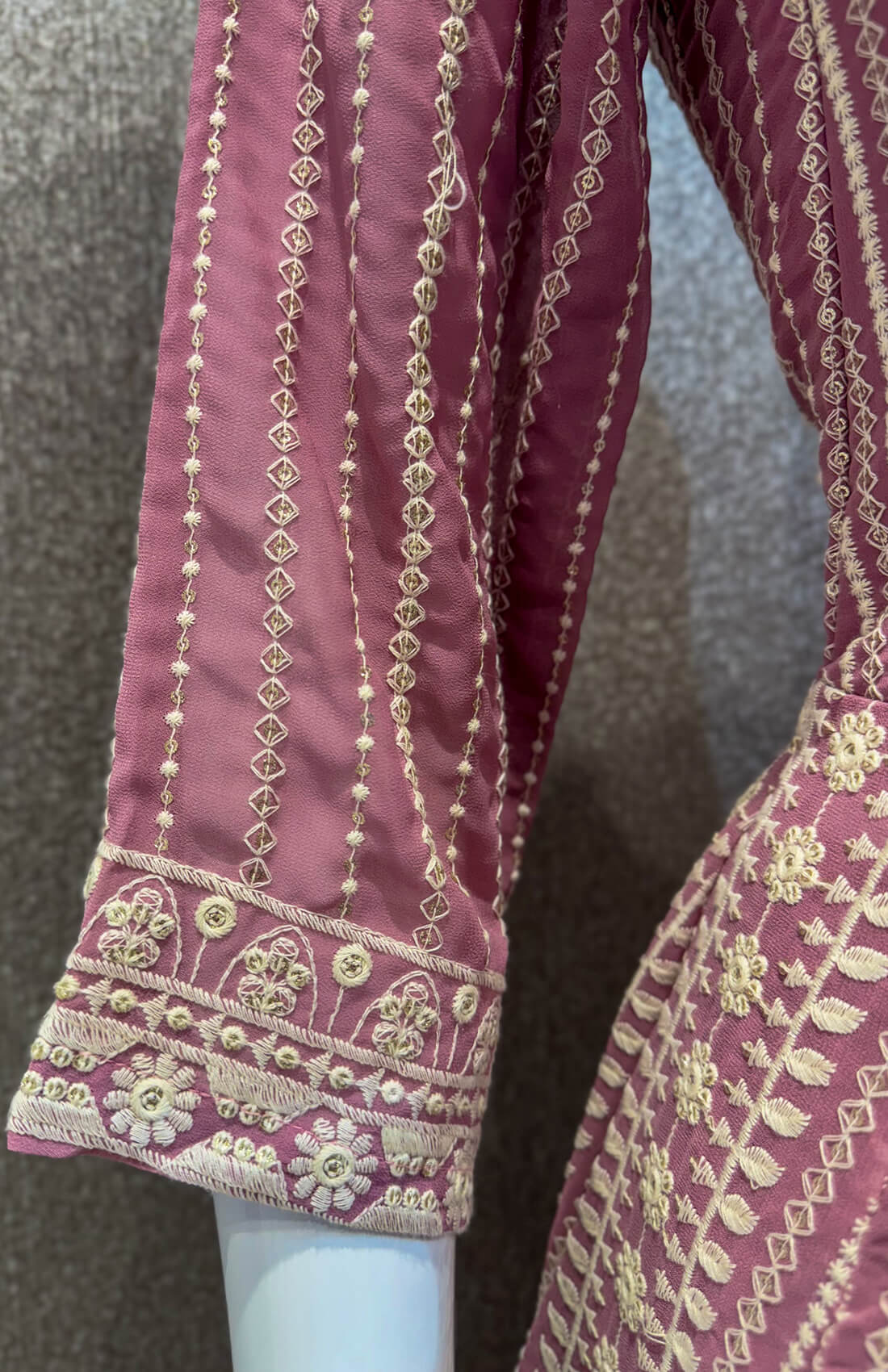 Embroidery Work Anarkali 3-peice - Bouquet