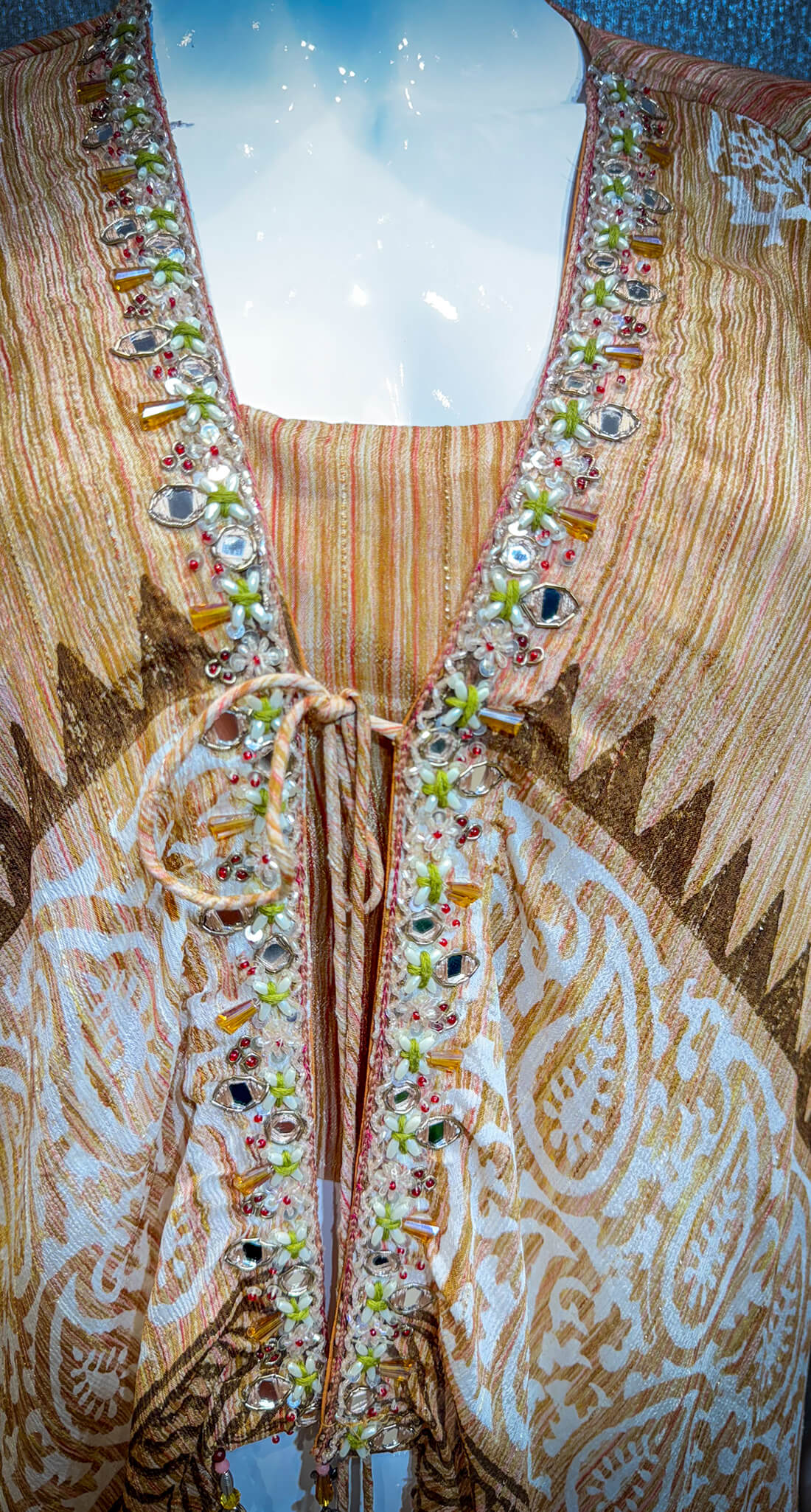 Embroidery Work Poncho Style 3-peice