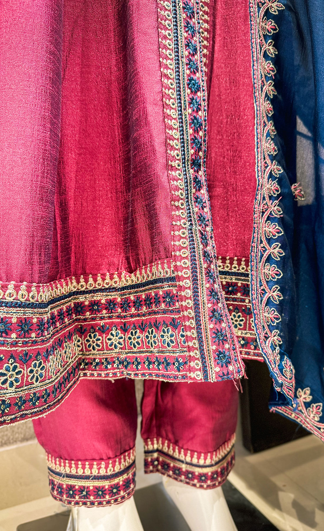 Hand Work 3piece - Cerise