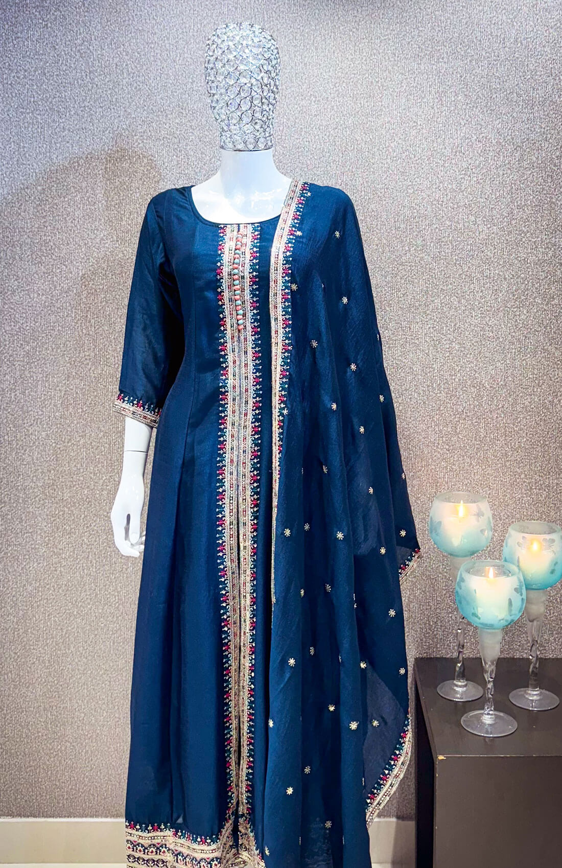 Hand Work 3piece - Prussian Blue