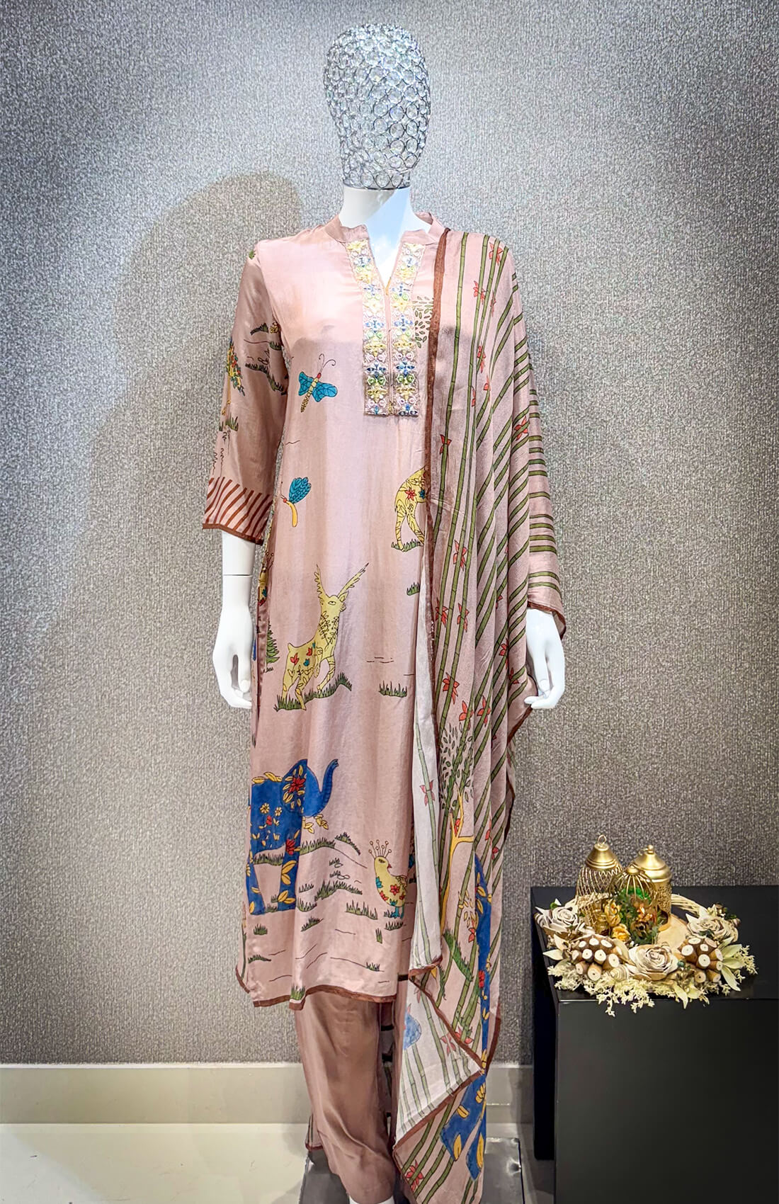 Jungle Print 3 piece - Rosy Brown