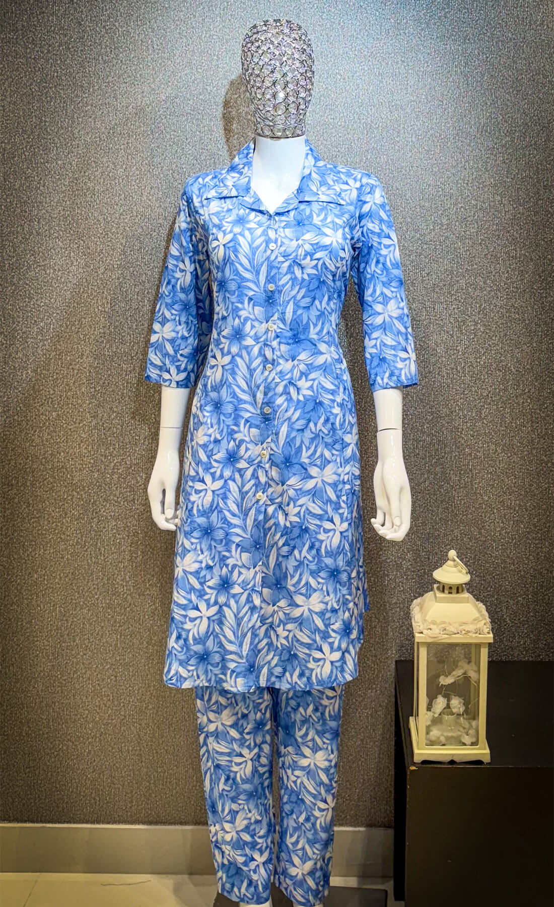 Printed Kurti -  Blue