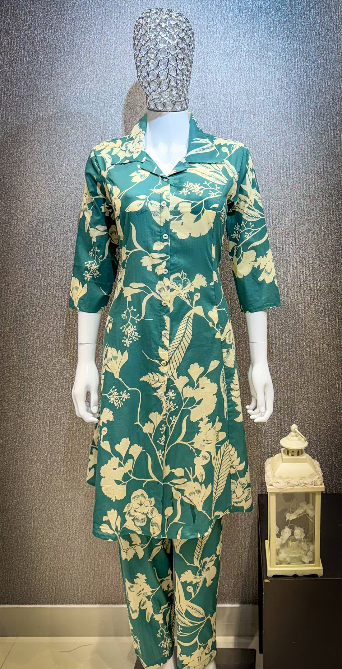 Printed Kurti -  Green