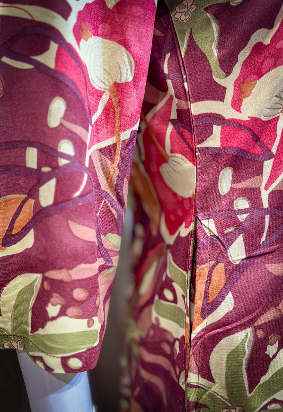 Printed Kurti - Magenta Red