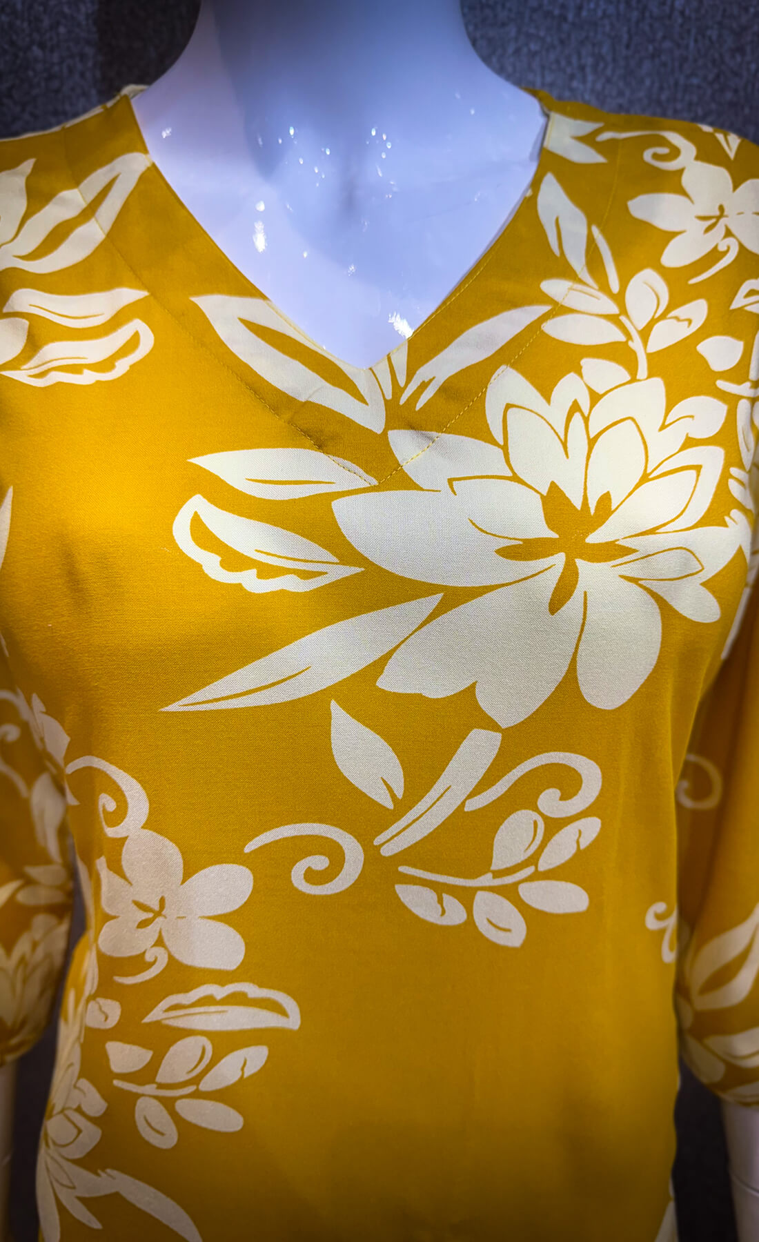 Printed Kurti -  Mustard Yellow