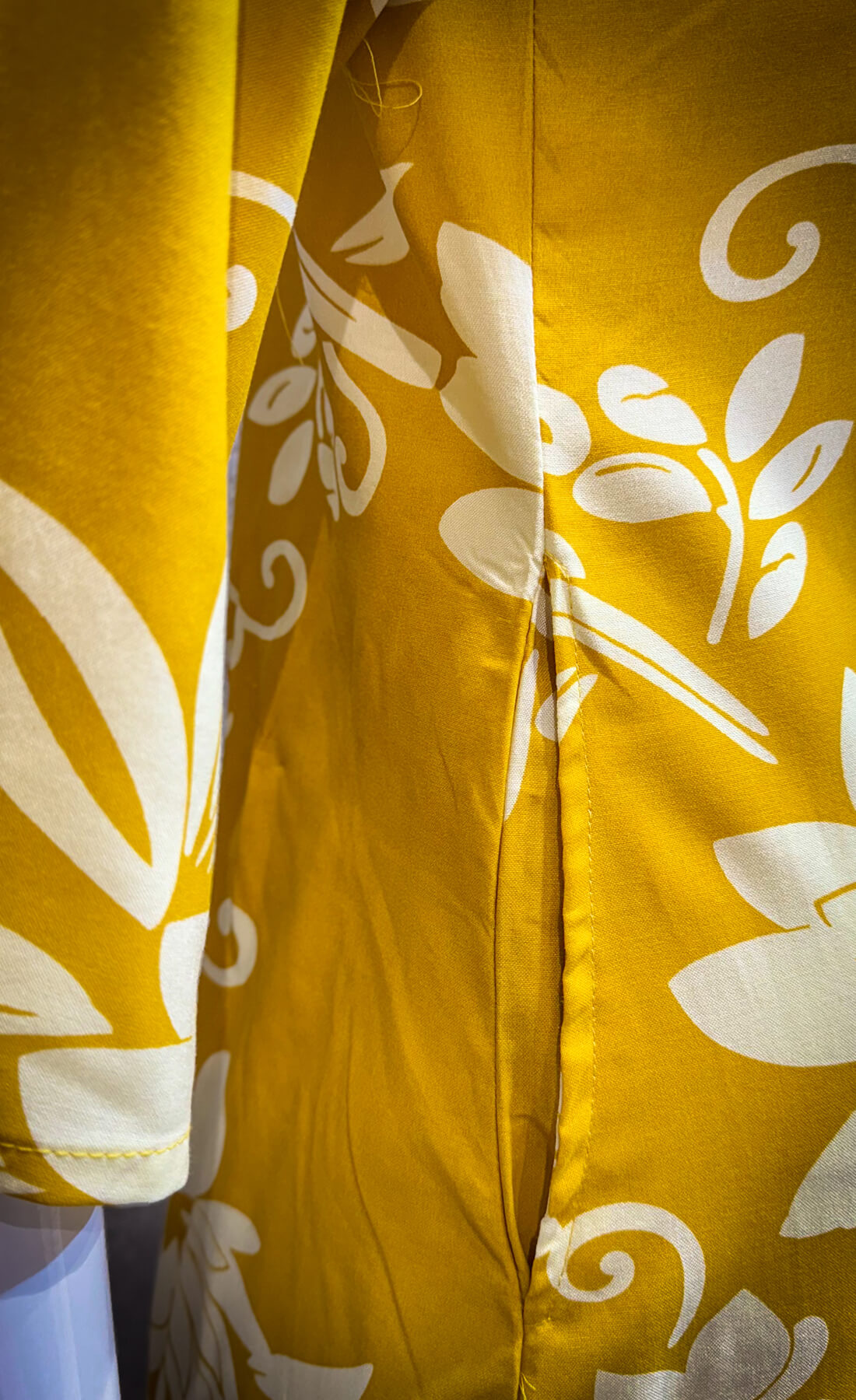 Printed Kurti -  Mustard Yellow