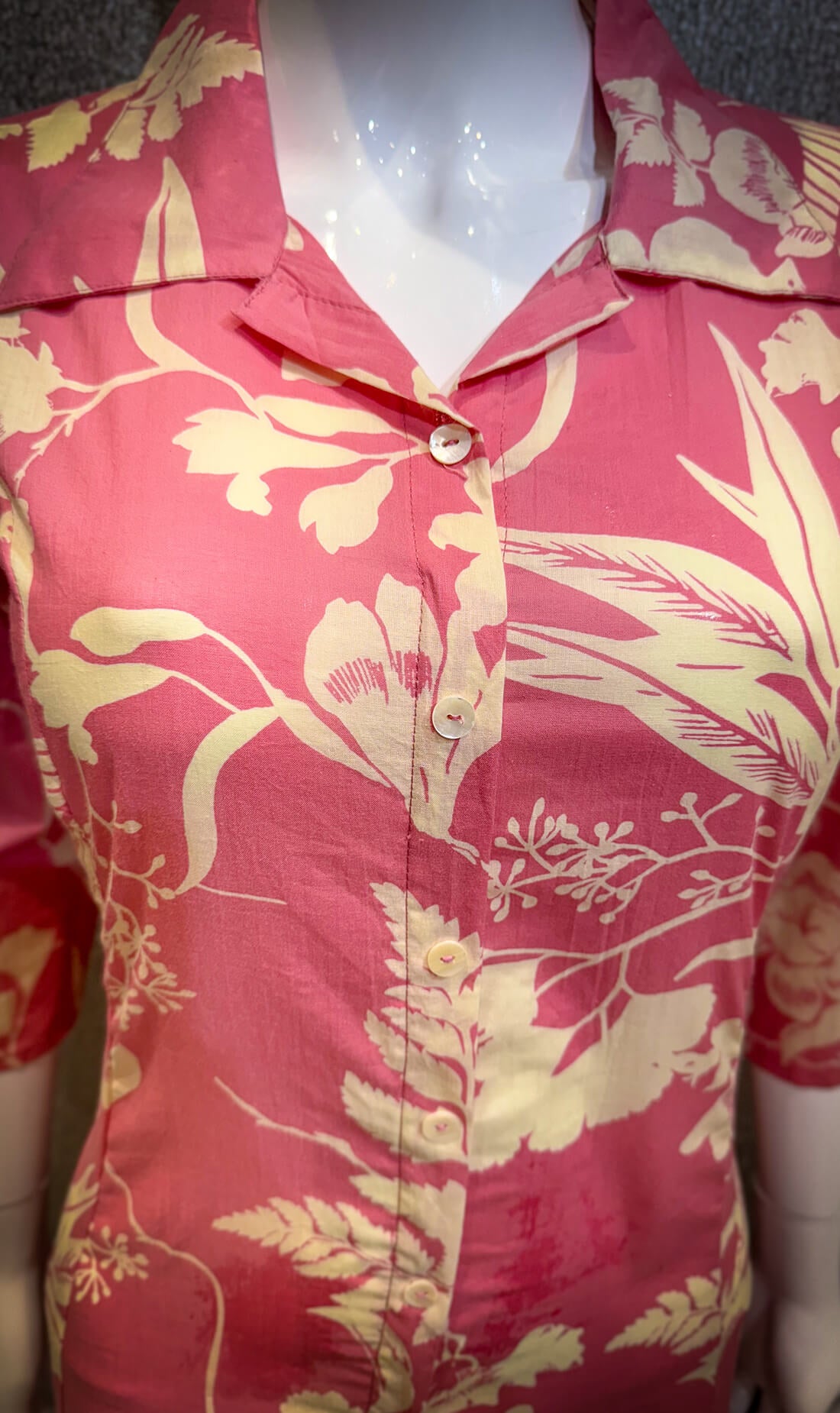 Printed Kurti -  Pinkish Red