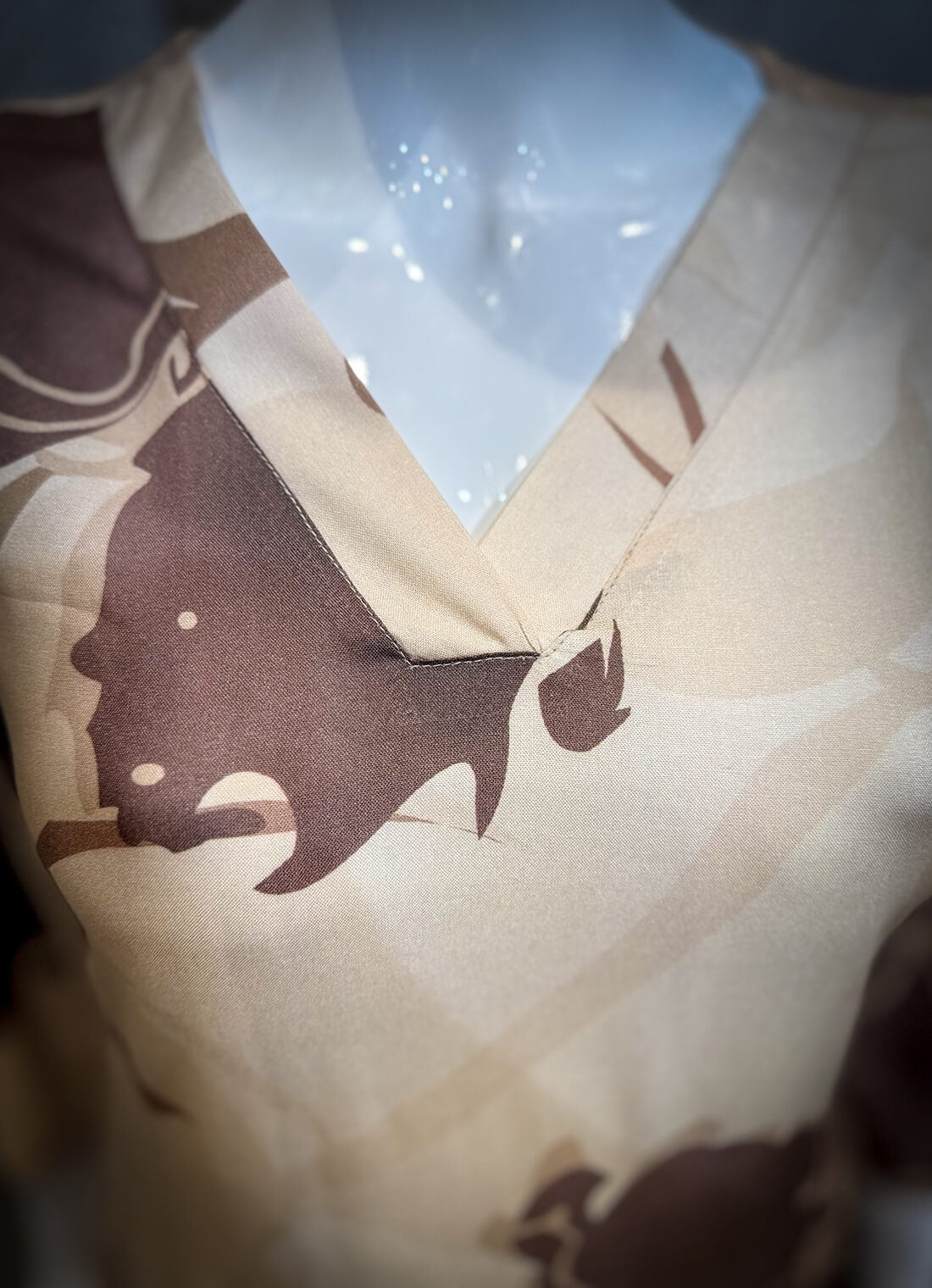 Printed Kurti - Spanish Tan
