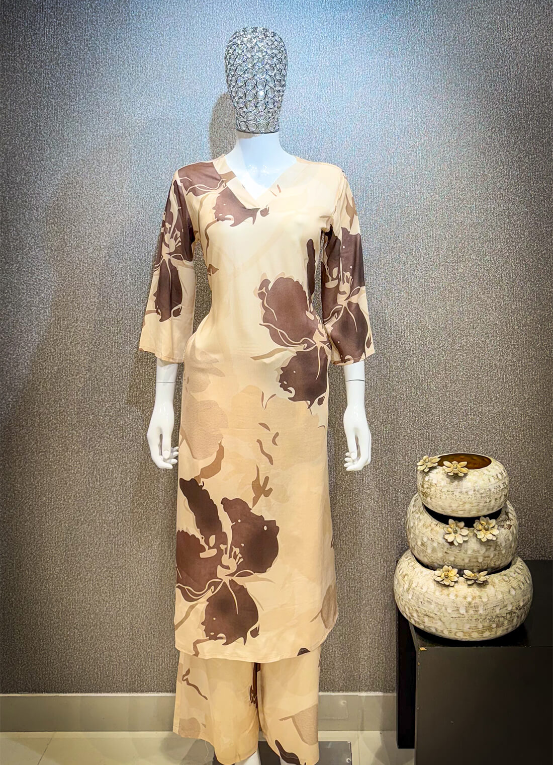 Printed Kurti - Spanish Tan
