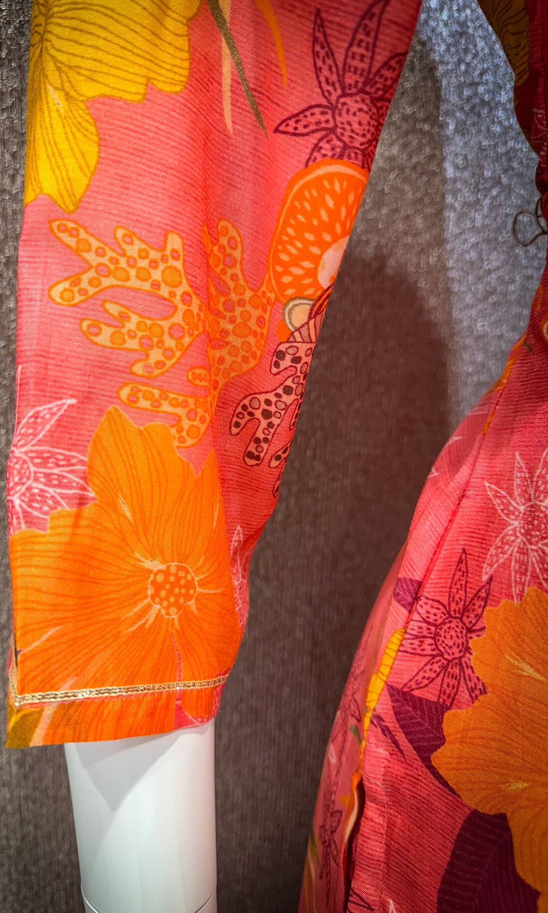 Printed  Suit 3 piece - Sunset Orange